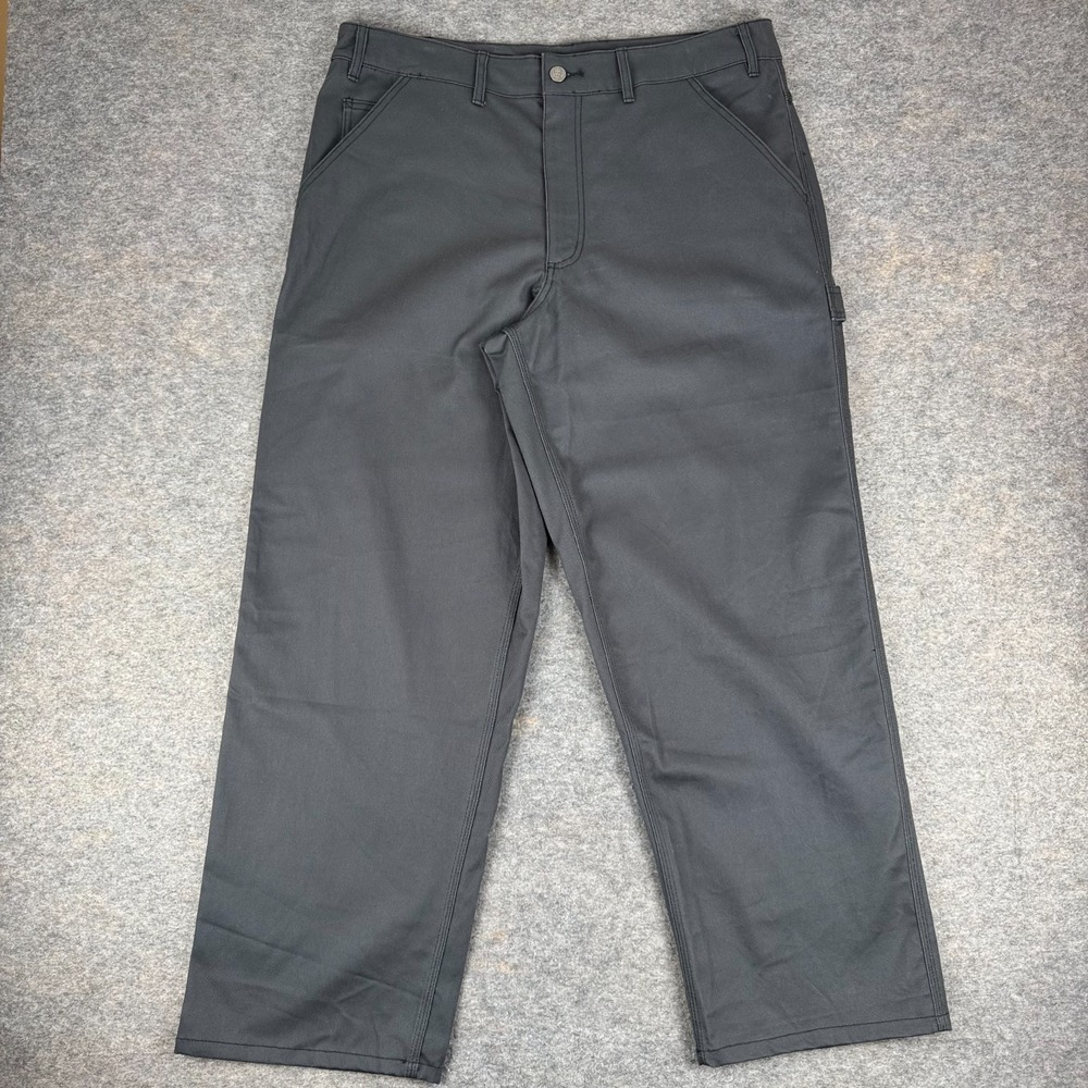 Nike Life Straight Leg Carpenter Pants 32" Canvas Anthracite Dark Gray Mens 34